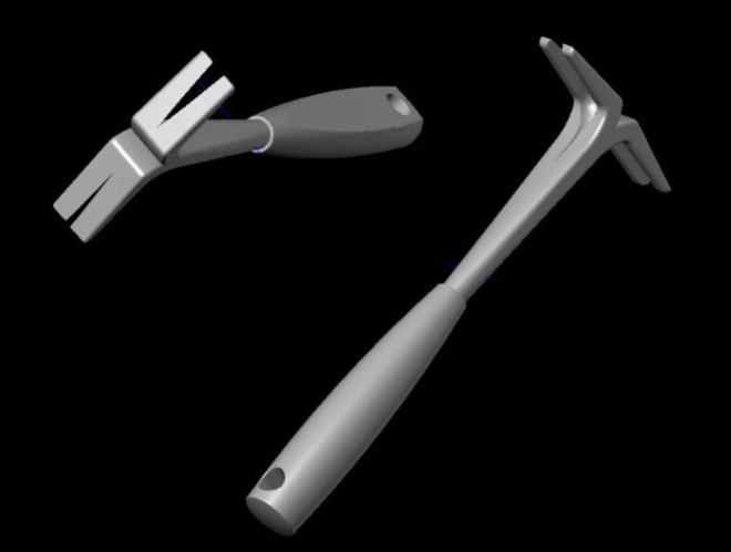 A 3D-rendered image showcasing the TickPick® stainless steel tick removal tool from two angles. The ergonomic handle and unique double-sided design allow for precise removal of both nymph and adult ticks. Engineered for durability and ease of use on people, pets, and livestock.