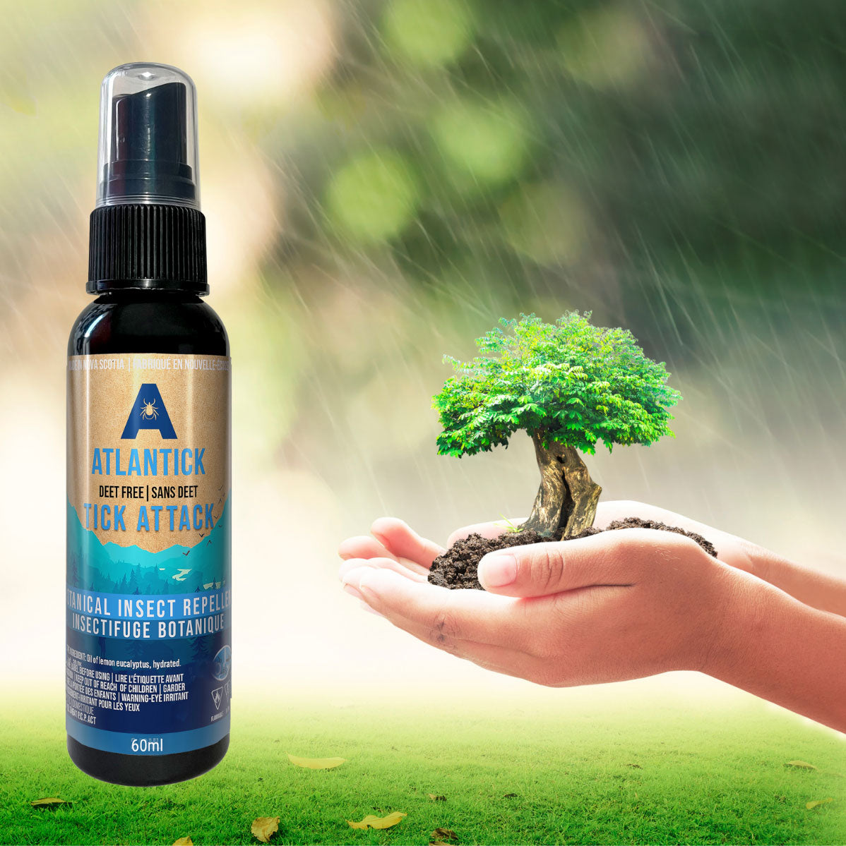 Tick Attack Botanical Insect Repellent 60ml Natural Outdoor Spray AtlanTick Repellent Products