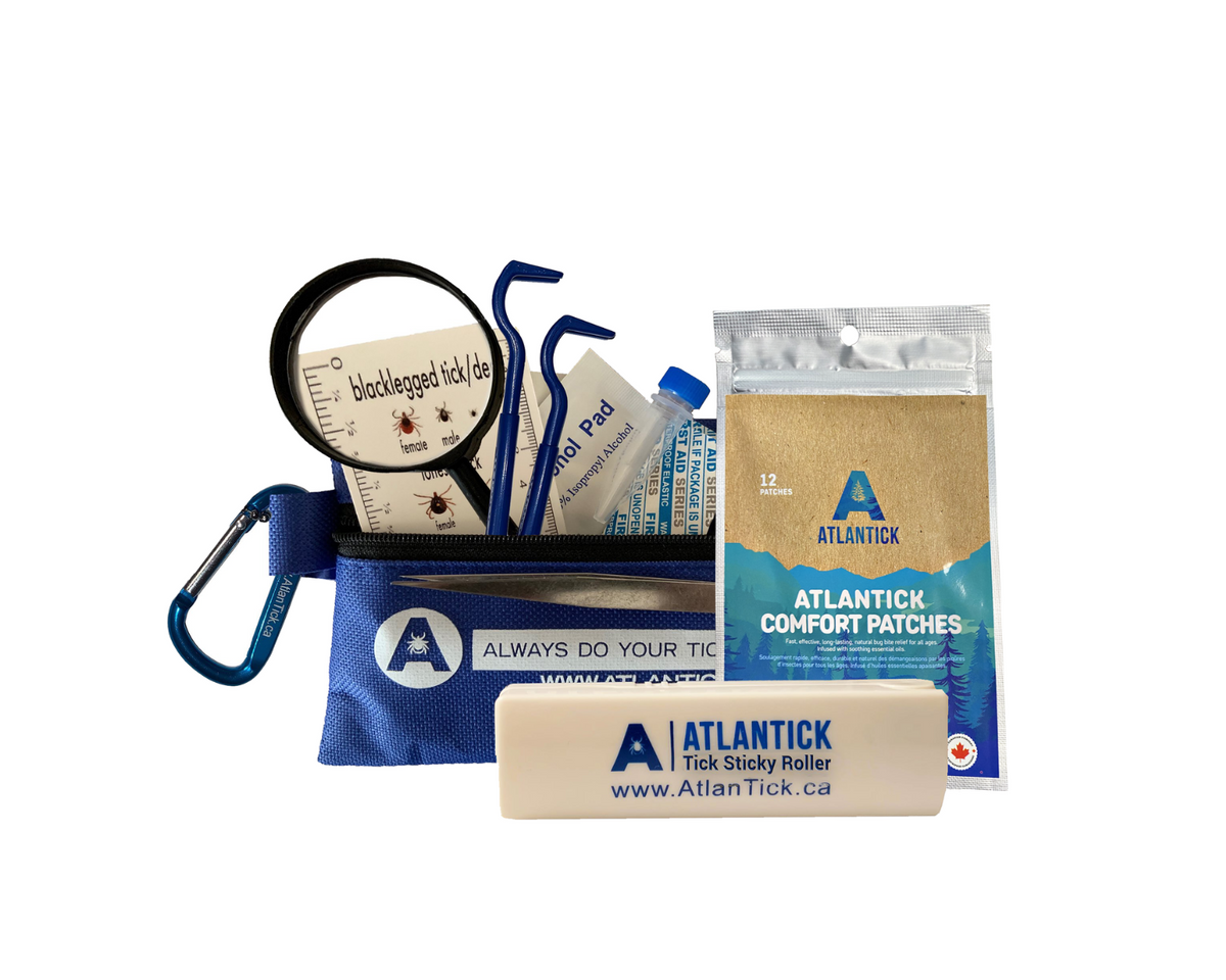 AtlanTick Tick Kit Outils d'élimination des tiques et fournitures de premiers soins